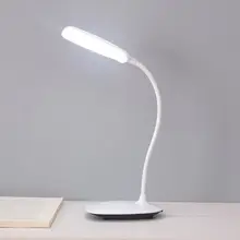 USB Перезаряжаемый Светодиодный настольный светильник, регулируемая интенсивность, светильник для чтения, сенсорный выключатель, настольные лампы, 3 режима, настольные лампы