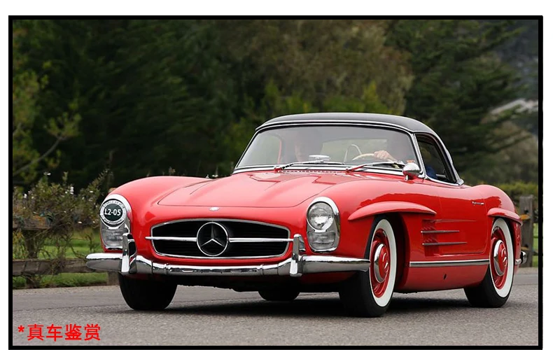 Mercedes-Benz классическая модель автомобиля 1:24 300SL имитация оригинального сплава автомобиля подарок на день рождения литая под давлением металлическая игрушка Коллекция для детей