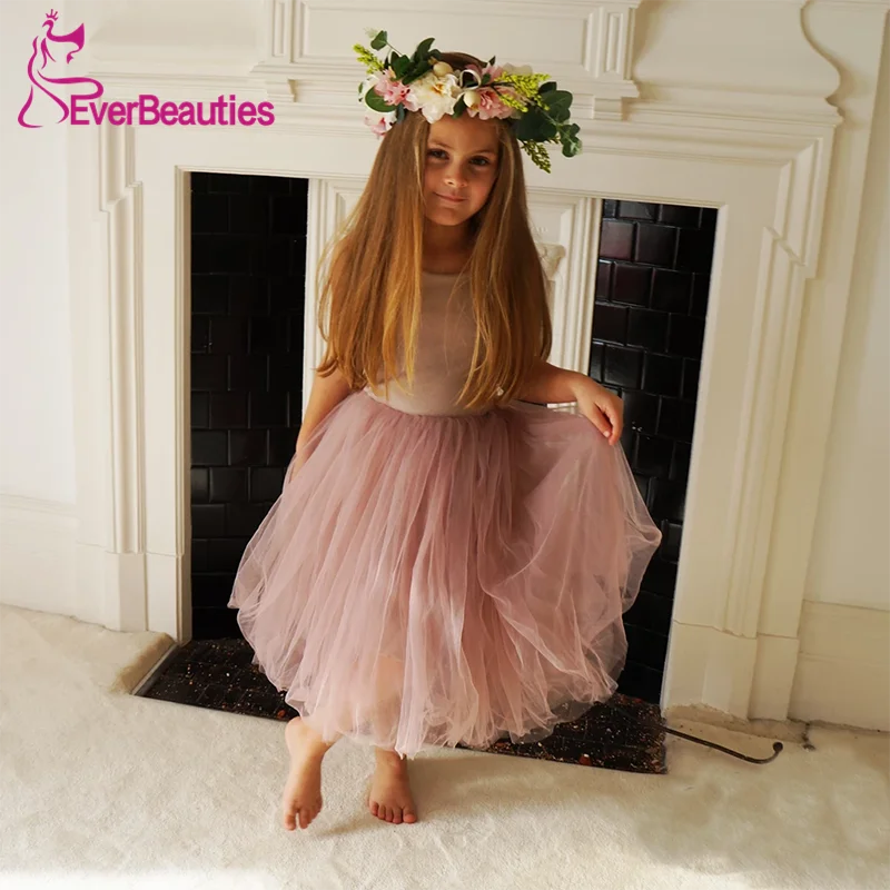 Vestidos De Comunion/ г.; Платья с цветочным узором для девочек; Вечерние платья из тюля на тонких бретельках; платья для причастия