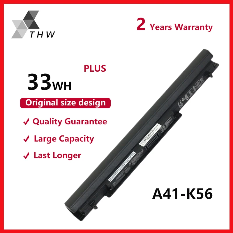 THW A41-K56 Аккумулятор для ноутбука ASUS K46 K46C K46CA K46CM K56 K56CA K56CM S46C S56C R505CA A32-K56 A42-K56 |
