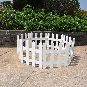 

1.2mX30cm DIY Lawn Garden Fence Christmas Fence Beautiful Miniature Fence Fairy Garden Micro Dollhouse Garden Decor Tools