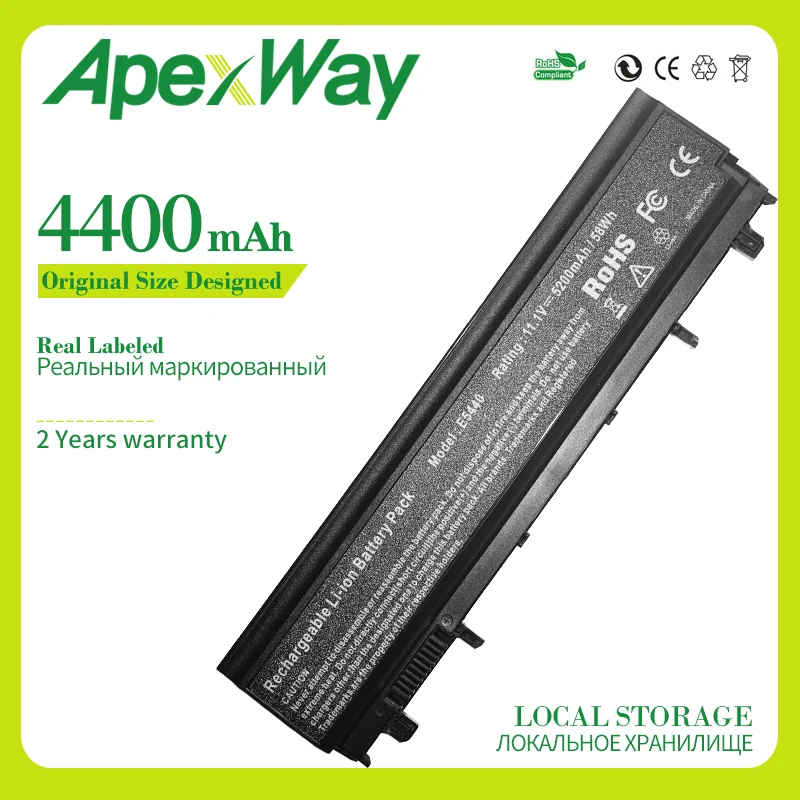 Apexway VV0NF N5YH9 ноутбук Батарея для Dell Latitude E5540 E5440 WGCW6 CXF66 VJXMC 0M7T5F 0K8HC 1N9C0 7W6K0 F49WX NVWGM |