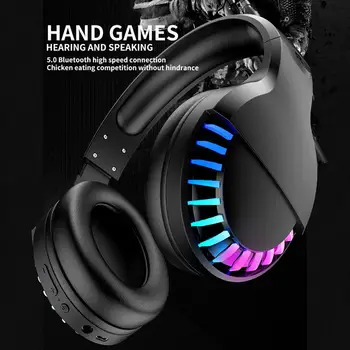 

SH33 Bluetooth 5.0 Dual Modes RGB Light Headset Stereo Bass Gaming Headphones new Portable Earphone For PC PS4 Xbox One Mobile