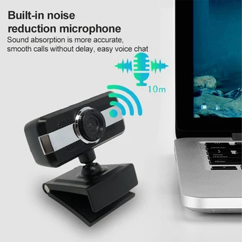 

New 2 Million Pixels USB Drive-free 1080P Computer Camera Video Online Class Live Webcams Broadcast Built-in Microphone Webcams