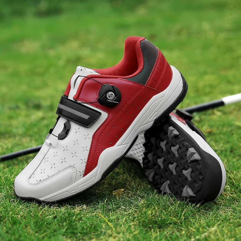 

Leather Golf Shoes Men Couples Big Size 35-47 Sneakers Women Spikeless Golf Shoes Grand Golf Tours Trainers Sports Shoes Walking