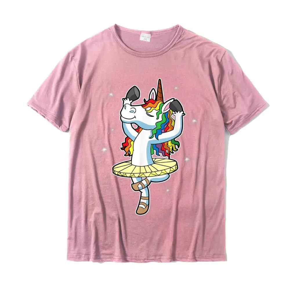 Crewneck Normal 100% Cotton Fabric Men T Shirt Design Short Sleeve Tops Tees Dominant 3D Printed T Shirt Wholesale Ballet Dancer Unicorn Ballerina Kids Girls Gift T-Shirt__MZ23526 pink