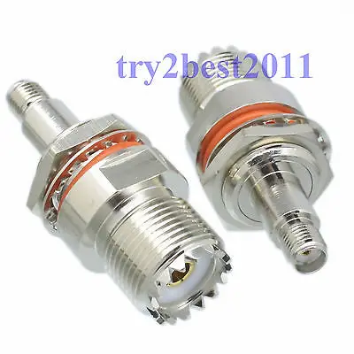 

DHL/EMS 20 pcs Adapter connector UHF SO239 jack pin to SMA jack nut M16 COAXIAL straight -C1