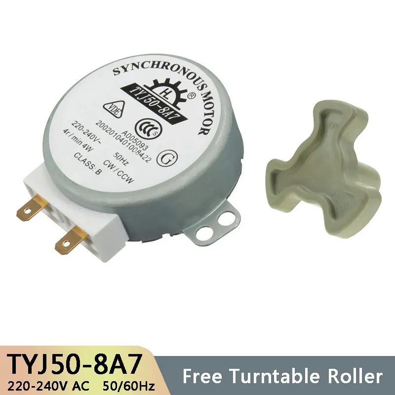 Bandeja giratoria para micromotor, accesorios para horno microondas, embrague de acoplamiento de núcleo, TYJ50-8A7, 4W, 50Hz, AC220-240V