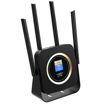 

4G LTE Router Lan Port Wireless CPE Built-in 3000MAh Battery 300Mbps High Speed Mobile Wifi Hotspot EU Plug