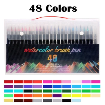

20/24/48/Set Watercolor Pen Painting Markers Pen Premium Soft Brush Pen Set Coloring Books Manga Comic Calligraphy Marker Set