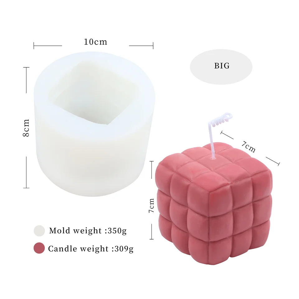 silicone simulação de filé saco macio cubo