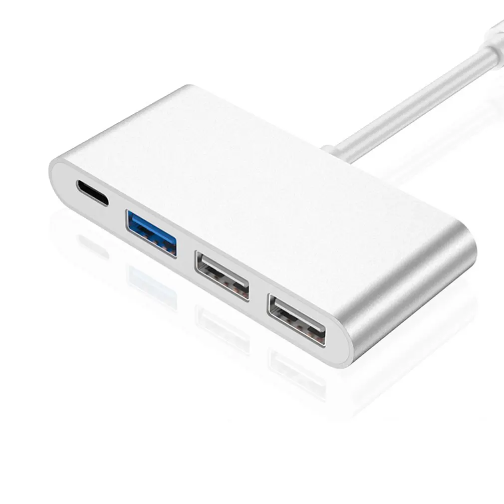 Ультра-тонкий мини втулка для быстрой зарядки USB2.0 Тип с разъемами типа C и usb-хаб USB2.0 концентратор Тип-C концентратор usb-хаб 4 Порты и разъёмы Выход концентратор