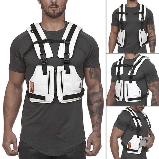 Function Military Tactical Chest bag Vest Outdoor Hip hop Sports Fitness Men Protective Reflective Top Vest | Calm and Carry On