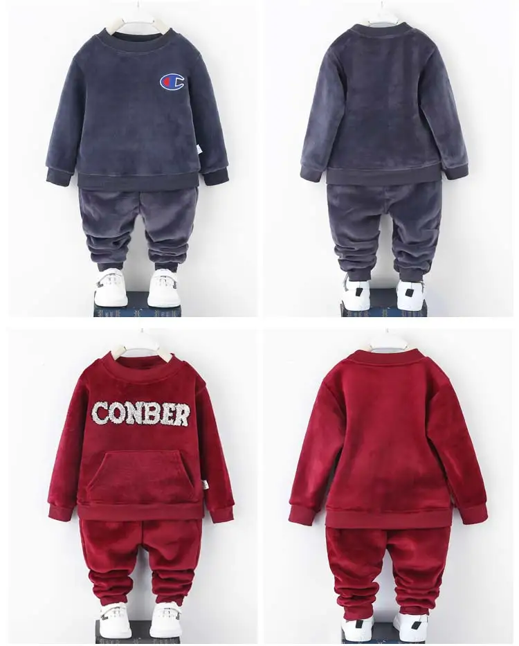 New Spring Children Toddler Clothing Baby Boys Girl Clothes Suit Kid Sports Hooded Sweater Pants 2pcs/Sets Infant Tracksuit