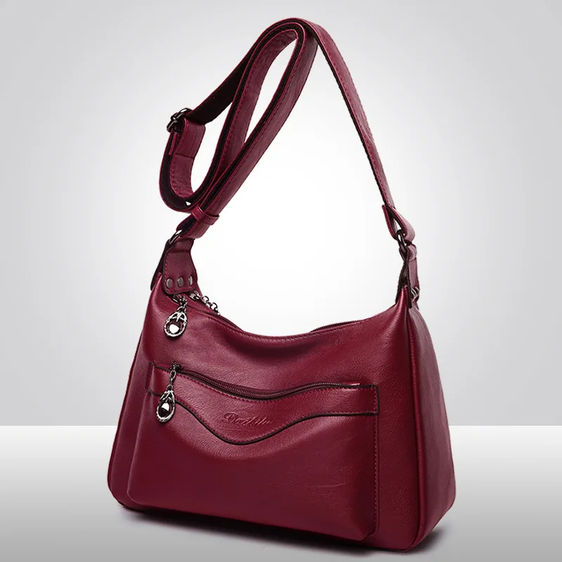 

Cross Border Foreign Trade WOMEN'S Bag 2019 New Style Korean-style Mom ruan pi bao Versitile Fashion Middle-aged Years Crossbody