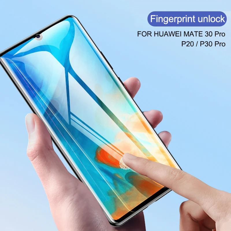Защита для экрана Lamorniea Huawei Mate 30 Pro Edge закаленное стекло HD ультратонкое с полным