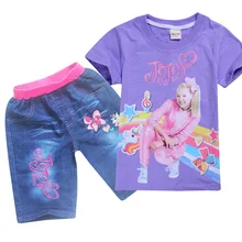 JOJO siwa/Новинка года, лидер продаж, одежда для маленьких девочек футболка для больших детей, джинсы рождественские топы для маленьких девочек, 2 предмета, одежда комплекты, рубашки для малышей