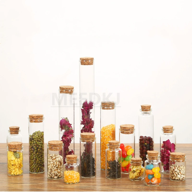 Мини-бутылка желаний 5 шт. маленькая пустая прозрачная стеклянная бутылка с