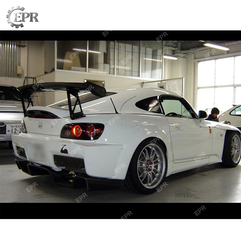 Задний спойлер для S2000 из углеродного волокна SP Honda комплект глянцевых волоконных