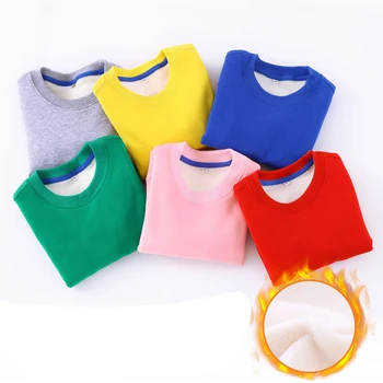

kids clothes winter toddler Children Sweatshirts Thick Warm Autumn Winter Long Sleeves Sweatshirt O-neck Kids Tops Clothes Boys