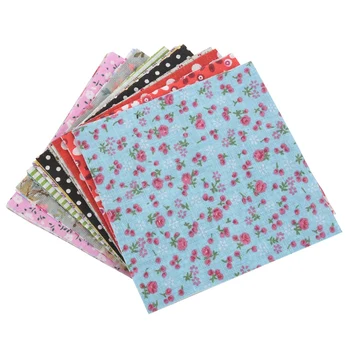 

100Pcs 10x10cm Square Floral Cotton Fabric Patchwork Cloth For DIY Craft Sewing