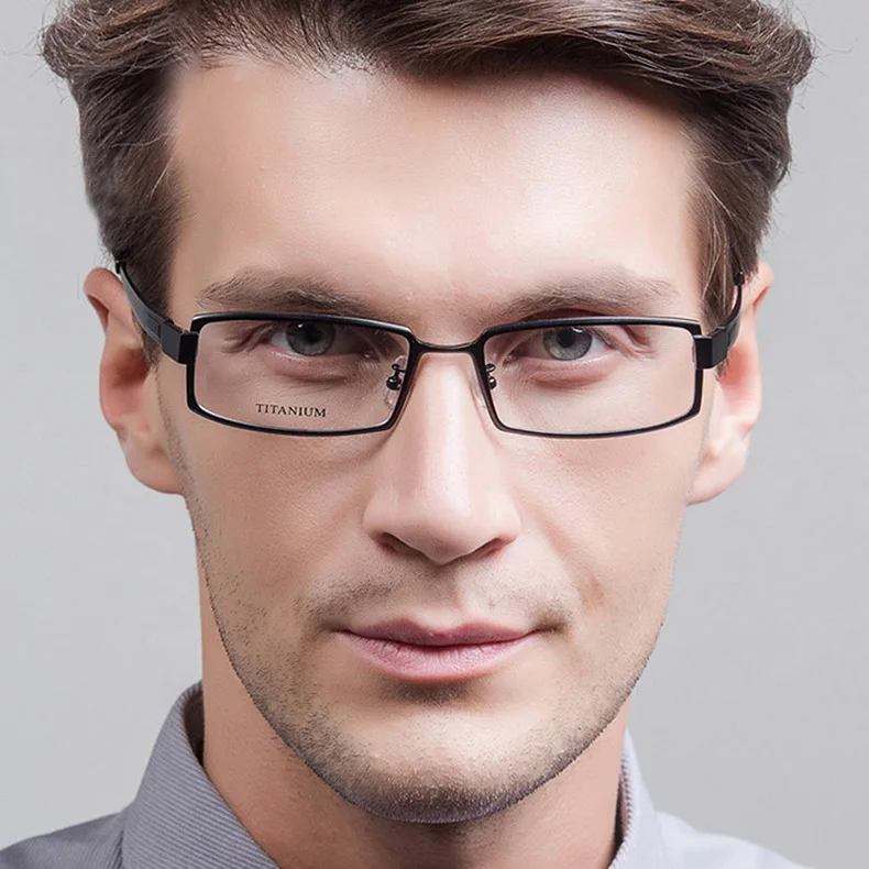 Ultralight Titanium Square Glasses Frame Men Optical Myopia Prescription Eyeglasses Frames Full Rim Speatacles Eyewear Oculos