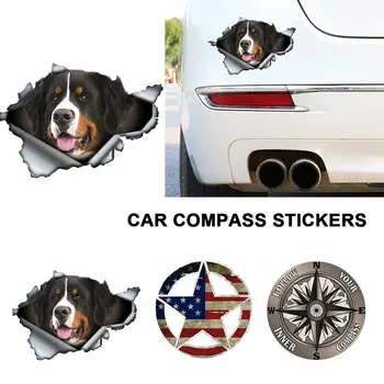 

Car Inner Compass Sticker PVC High Quality Dog Pattern Waterproof Anti-scratch Decorative Car Compass Sticker
