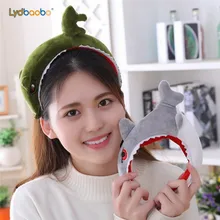 22 см креативный подшлемник акулы мягкая плюшевая с наполнителем игрушка забавные мультяшные волосы обруч КИТ животное кукла девочка друг подарки на день рождения