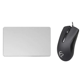 

1 Pcs 220X180mm Mouse Mat Circular Gaming Aluminium Mouse Pad & 1 Pcs 2400Dpi Mini Optical Wired Mouse Gaming Mice G831