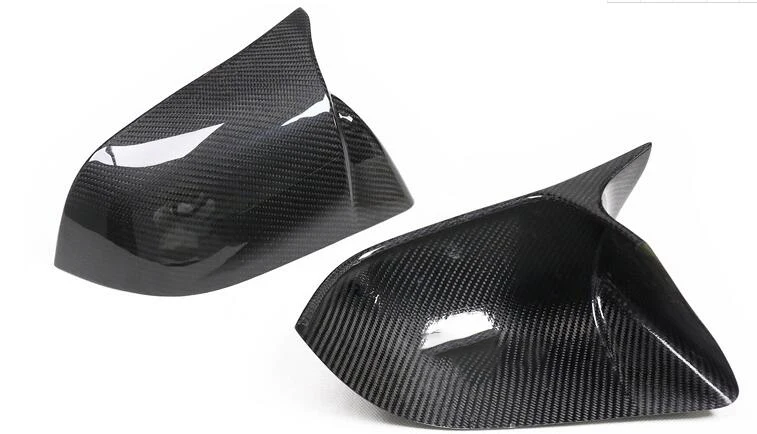 bug deflector Body Side Rear View Mirror Cover 2019-2021 For Tesla Model 3 Add On/Replacement Style Gloss Black/Matt Black Real Carbon Fiber car hood