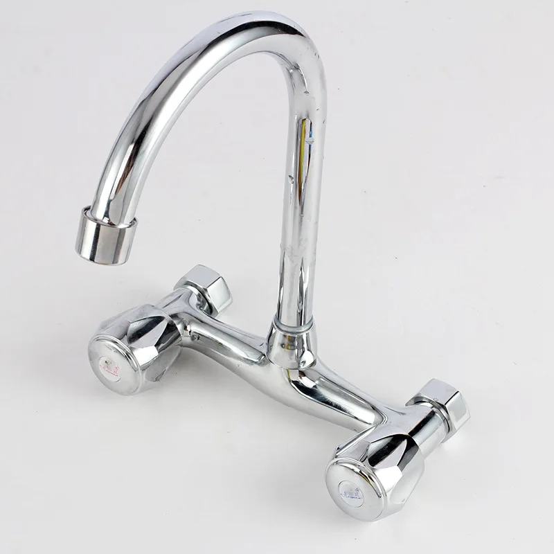 

Kitchen Faucet Wholesale Faucet Kitchen Faucet Wall-in Double Handles And Dual Control And Cold