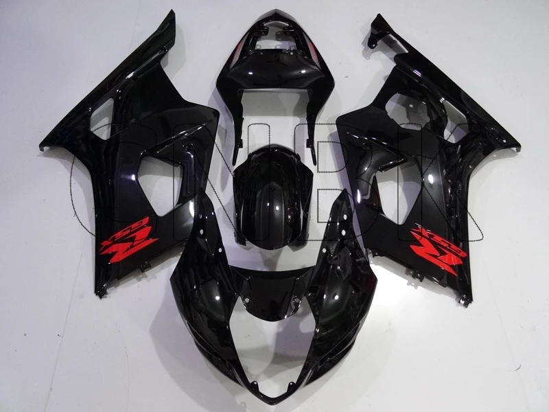 GSX R 600 05 Bodywork GSXR 2004 glossy Black Fairings GSXR750 - 2005 K4 Full Body Kits | Автомобили и мотоциклы