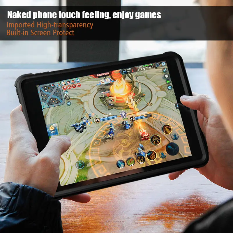 Водонепроницаемый чехол для iPad противоударный силиконовый чехол для iPad 9,7 дюймов защита для планшета прозрачный чехол с держателем