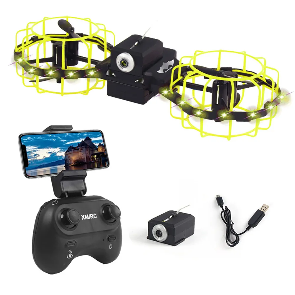 YE M3 2,4G WiFi FPV 720P камера складной летательный аппарат четырехосный Дрон Летающий вертолет мини-Дрон НЛО Дрон ручка пульт дистанционного управления игрушка - Цвет: YE
