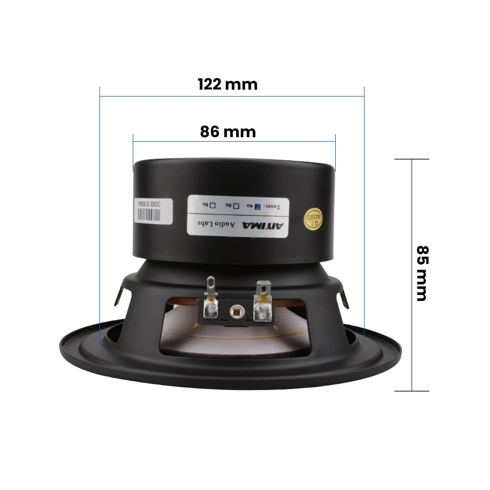 AIYIMA 5.25 Inch Subwoofer Hifi Sound Speaker