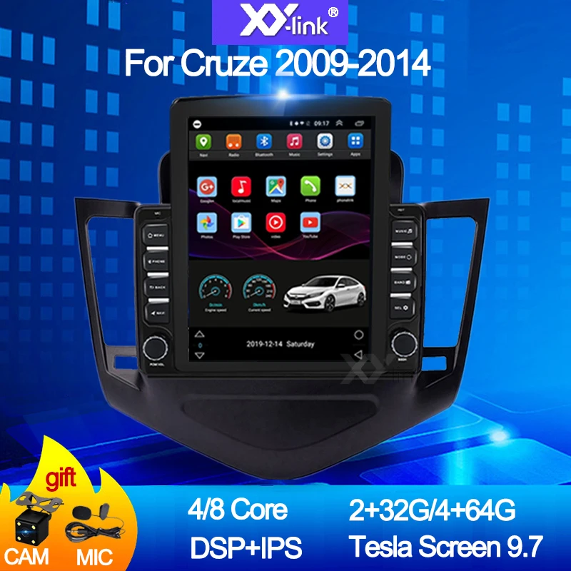 

9.7" tesla style Android 10.0 Car Radio DVD multimedia Player for chevrolet Holden CRUZE 2009-2014 GPS Navigation audio stereo