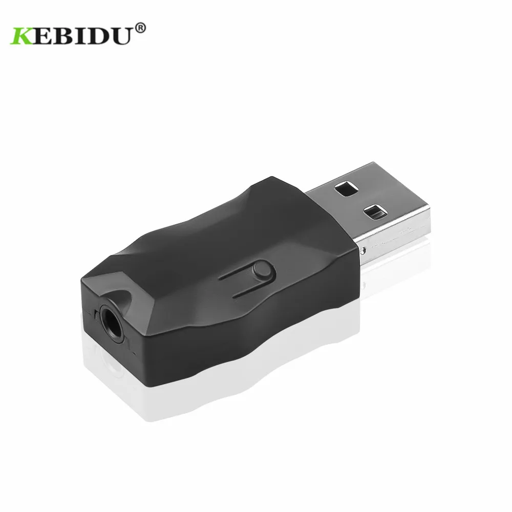 KEBIDU Bluetooth 5,0 аудио приемник передатчик 3,5 мм AUX Jack USB музыка стерео Беспроводные адаптеры для автомобиля ТВ MP3 ПК