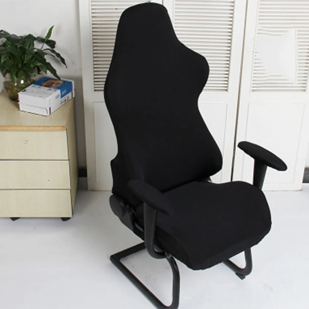 Office Executive Computer Chair Internet Bar Swivel Armchair Protector Cover Stretchable Removable Washable Swivel Chair Cover