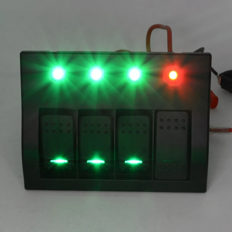 Автомобильный-Стайлинг водонепроницаемый кулисный переключатель Panel12V светодиодный 3.1A двойной USB прикуриватель адаптер для автомобиля лодки