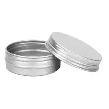 

24Pcs 30ML Silver Round Aluminum Metal Tin Storage Screw Jars Portable Container