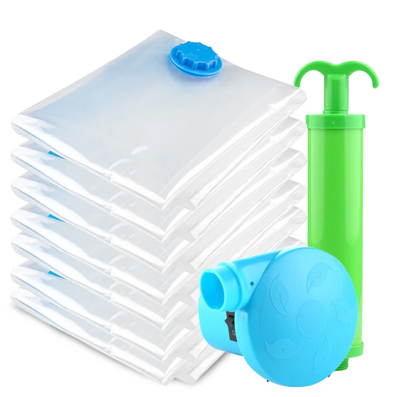 Storage-Organizer Package Seal Space-Bag Compressed Travel Saving Transparent Convenient