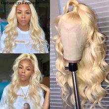 

HD Transparent Lace Front Human Hair Wigs PrePlucked 13x6x1 Honey Blond Brazilian Remy Body Wave Lace Frontal Wig With Baby Hair