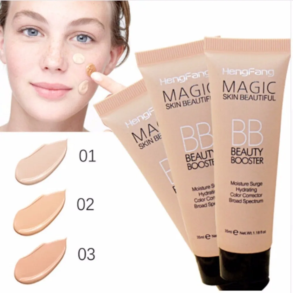 Натуральный BB Осветляющий крем база макияж набор отбеливающий увлажняющий маскирующий крем долговечная основа для макияжа лица красоты TSLM1
