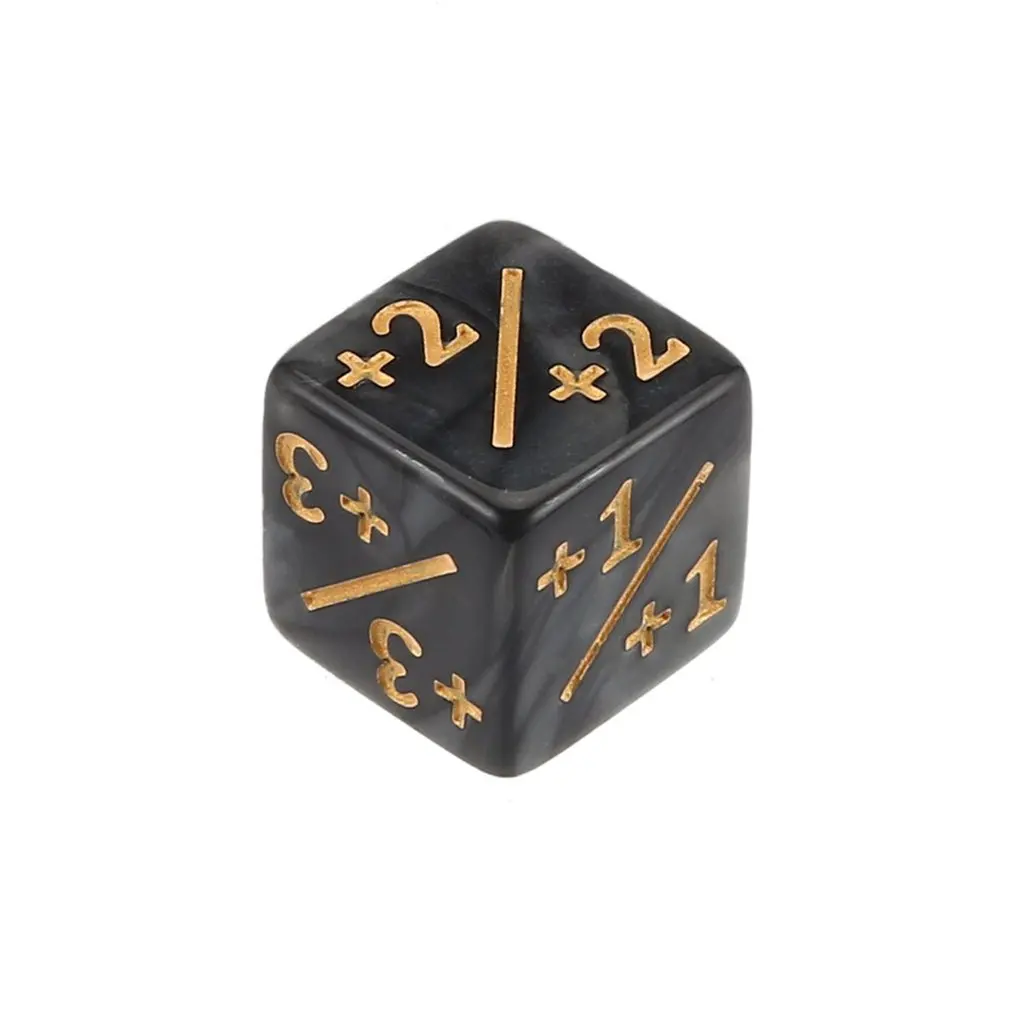 10x игральные кости счетчики 5 положительных+ 1/+ 1 и 5 отрицательных-1/-1 для волшебной настольной игры Забавные кубики высокое качество