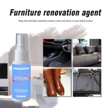 

Leather Care Cleaner Furniture Leather Refinish Restorer Repair Polishing Spray
