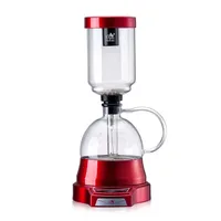 Japanese Style Electric Siphon Coffee Maker 3 Cups Vacuum Coffee Machine Brewer Drip Tea Siphon Glass Pot Filter Espresso Maker 1