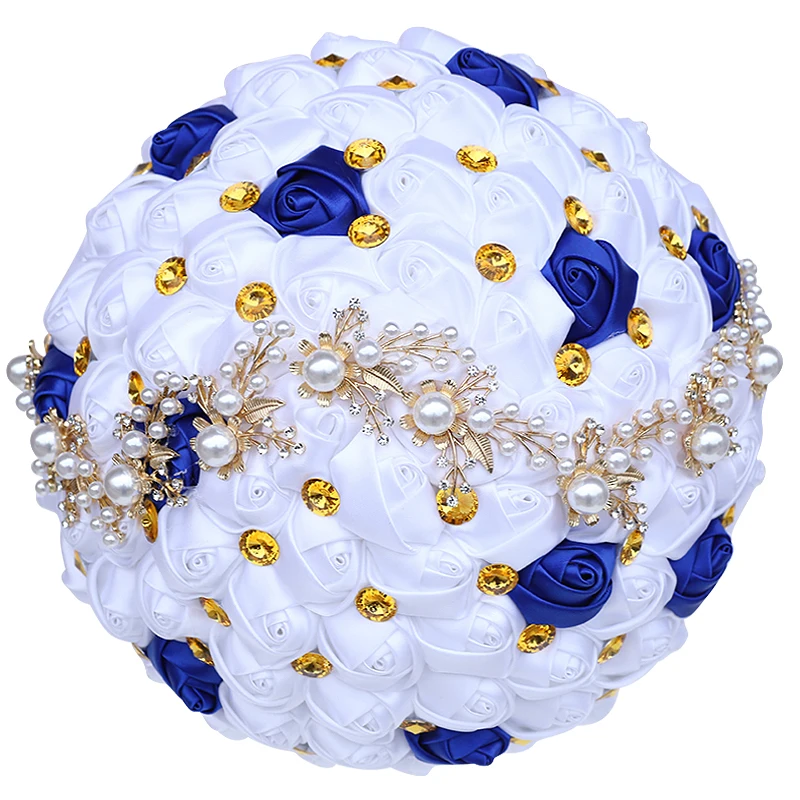 Wedding Bouquets for Brides and Bridesmaids Rhinestone Rose Buds Handmade Church Decoration wedding bouquets wedding flower decoration