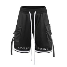 GUAPI GVAPI MMXV белые тактические красные тактические мужские баскетбольные шорты с вышивкой