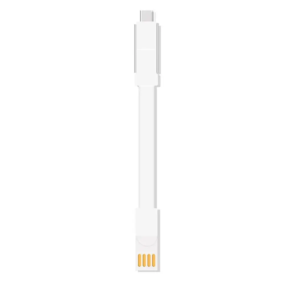 Белый Магнитный кабель для iPhone Ligtning кабель Micro usb type C 3 в 1 брелок для быстрой зарядки USB-C type-C Магнитный кабель для зарядки телефона - Цвет: Белый