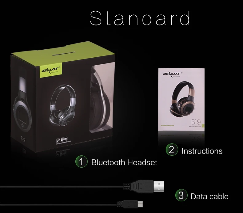 B19 Bluetooth наушники с микрофоном fm Радио стерео бас гарнитура для iphone мобильный компьютер беспроводные наушники+ TF слот для карт